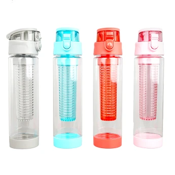 Барвисті пластикові фрукти фрукти infuser пляшку води